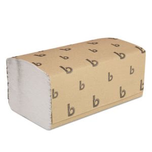 Boardwalk 6212 Singlefold Paper Towels, White, 4,000 Towels (BWK6212)
