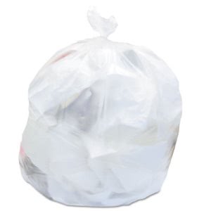 16 Gallon Clear Trash Bags, 24x31, 6mic, 1000 Bags (HERV4831RNR01)