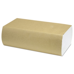 16 / Carton 4000 Towel 1 Ply Stefco 1-ply Natural Multifold Paper Towels 