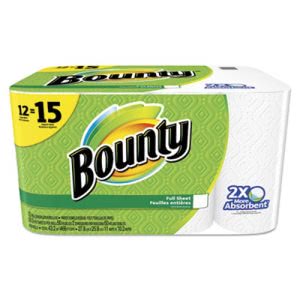 Bounty 95032 Kitchen 2-Ply Paper Towel Rolls, 12 Rolls (PGC95032)