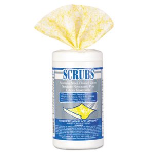 SCRUBS® Stainless Steel Cleaner Towels, 6 Canisters (ITW91930CT)