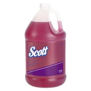 Scott Pink Lotion Skin Cleanser, Peach, 1 Gallon Bottle, 4/Carton (KCC91300CT)
