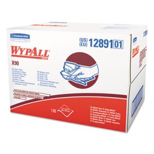 Wypall X90 All Purpose Industrial Cloths, 136 Cloths (KCC 12891)