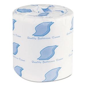 GEN Standard 1-Ply Toilet Paper, Wrapped,  White, 96 Rolls (GEN215B)