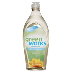Green Works Dishwashing Liquid, Free & Clear, 22-oz Squeeze Bottle (CLO31359)