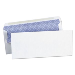 Universal® Self-Seal Business Envelope, Security Tint, White, 500/Box (UNV36101)