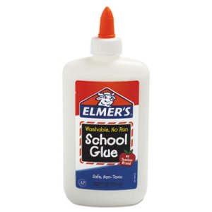 Elmer's Washable Liquid School Glue, White, 7.63 oz Bottle, Each  (EPIE308)