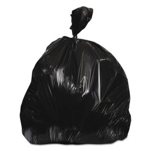 45 Gallon Black Garbage Bags, 0.7mil, 250 Garbage Bags (HERD8046HK)