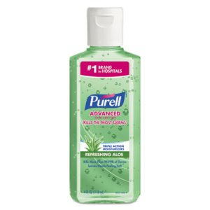 Purell 9631 Advanced Hand Sanitizer w/Aloe, 24 Flip Cap Bottles (GOJ 9631)