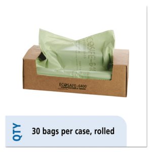 64 Gallon Green Compost Bags, 48x60, 0.85mil, 30 Bags (STOE4860E85)