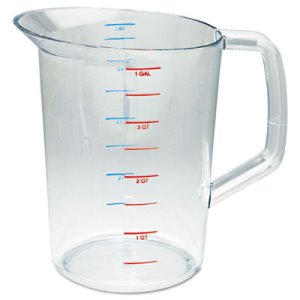 Rubbermaid Commercial Bouncer Measuring Cup, 4qt, Clear (RCP3218CLE)
