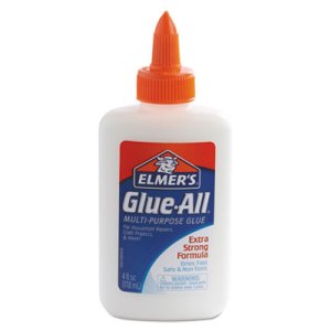 Elmer's Glue-All Repositionable Glue, Liquid, 4-oz Bottle (EPIE1322)