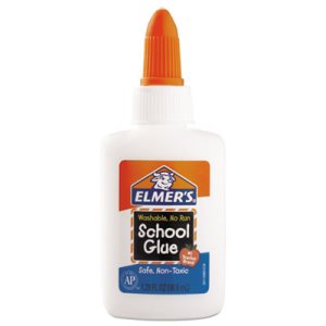 Elmer's Washable Liquid School Glue, White, 1.25 oz Bottle, Each (EPIE301)