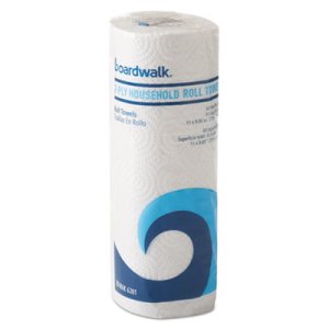 Boardwalk 6709 Kitchen 2-Ply Paper Towel Rolls, 15 Rolls (BWK6281)