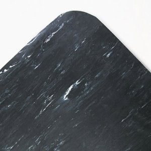 Crown Cushion-Step Surface Mat, 36 x 60, Spiffy Vinyl, Black (CWNCU3660SB)