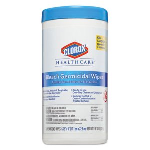 Clorox Healthcare Bleach Germicidal Wipes, 70 Wipes, Each (CLO35309)