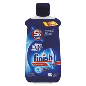 Finish Jet-Dry Rinse Agent Detergent, 8.45-oz., 8 Bottles (REC 75713)
