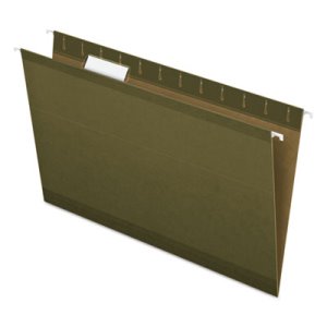 Pendaflex Reinforced Hanging File Folders, 1/5 Tab, Kraft, Legal ...