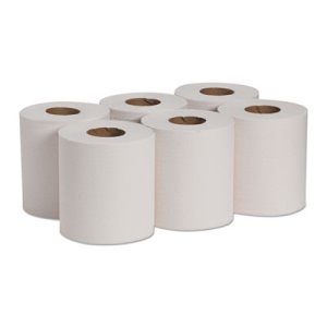 Pacific Blue 44000 White Center-Pull Paper Towel Rolls, 6 Rolls (GPC44000)