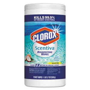 Clorox Disinfecting Wipes, Breeze Scent, 70 Wipes (CLO31767)