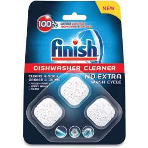 Finish Dishwasher Cleaner Tabs, Original Scent, 8 Pouches (RAC98897)