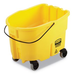 Rubbermaid WaveBrake 26 qt Bucket, Plastic, Yellow (RCP747000YEL)