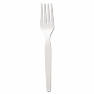Dixie Medium-Weight Polystyrene Cutlery, 1,000 Forks (DIX FM217)