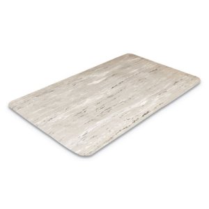 Crown Cushion-Step Rubber Mat, 36 x 60, Marbleized Gray (CWNCU3660GY)