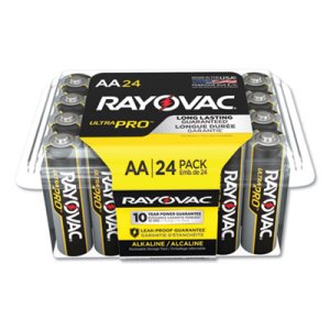 Rayovac Ultra Pro Alkaline Batteries, AA, 24/Pack (RAYALAA24PPJ)