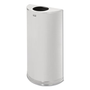 European & Open Top Receptacle, Half-Round, 12 gallon, Stainless (RCPSO12SSS)
