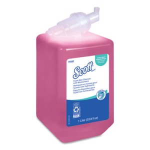 Kleenex Foam Hand Soap w/Moisturizers, Light Floral Scent, 1L Bottle (KCC91552)
