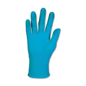 KleenGuard G10 Blue Nitrile Gloves, Powder-Free, 100 Medium Gloves (KCC57372)