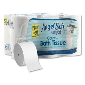 Angel Soft Compact Coreless 2-Ply Toilet Paper, 12 Rolls (GPC1937300)