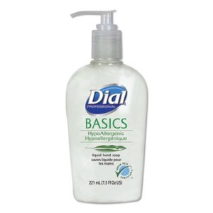 Dial Basics Liquid Hand Soap, Honeysuckle, 7.5 oz, 12 Bottles (DIA06028CT)