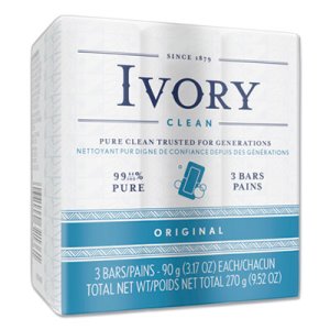 Ivory Bar Soap, Individually Wrapped, 3.1-oz, 72 Bars (PGC12364CT)