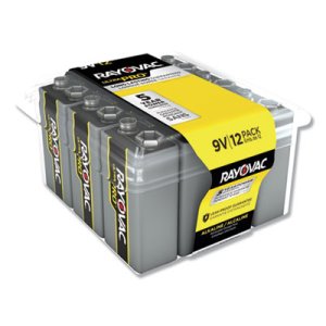 Rayovac Ultra Pro Alkaline Batteries, 9V, 12/Pack (RAYAL9V12PPJ)