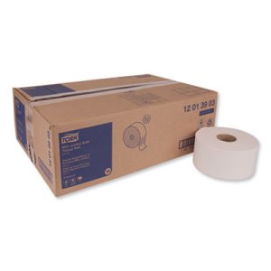 Tork Advanced Mini Jumbo Bath Tissue, 1-Ply, 12 Rolls (TRK12013903)