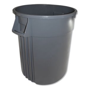 Impact Advanced Gator Waste Container, Round, Plastic, 44 gal, Gray (IMP77443)