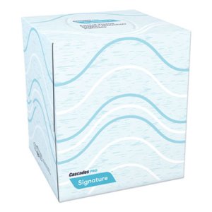 Cascades 2-Ply Facial Tissue, White, Cube, 36 Boxes (CSDF710)