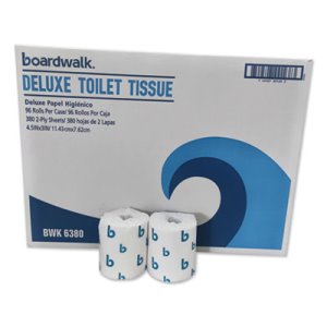 Boardwalk Green Plus Bathroom Tissue, 2-Ply, 400 Sheets, 96 Rolls (BWK6380)