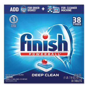 Finish Powerball Dishwasher Tabs, Fresh Scent, 38/Box (RAC20622)