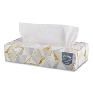 Kleenex 21606 White 2-Ply Facial Tissues, 48 Flat Boxes (KCC21606CT)