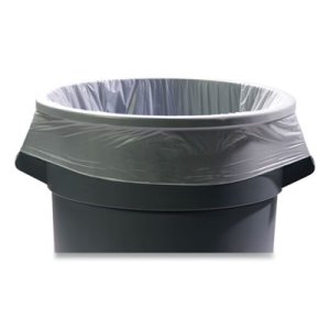 Coastwide 55 Gal Low-Density Can Liners, 1.3 mil, Clear, 100/CT (CWZ394123)