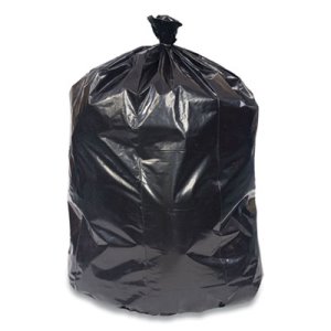 Coastwide 60 Gal Resin Can Liners, 1.5mil, Black, 100/Carton (CWZ394139)