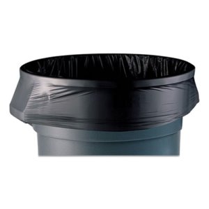 Coastwide 44 Gal Low-Density Can Liners, 1.3 mil, Black, 100/Carton (CWZ472383)