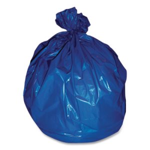 Coastwide 45 Gal High-Density Can Liners, 19 mic, Blue, 200/CT (CWZ657093)