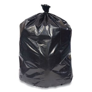 Coastwide 56 Gal Resin Can Liners, 1.8 mil, Black, 100/Carton (CWZ814882)