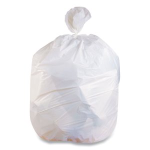 Coastwide 45 Gal Low-Density Can Liners, 0.74 mil, White, 100/CT (CWZ814897)