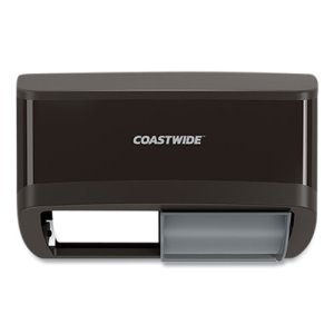 Coastwide Duo Bath Tissue Dispenser, Black, Each (CWZ24405511)