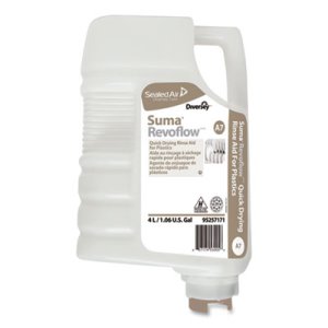 Diversey Suma Revoflow Quick Drying Rinse Aid, 4 L Revoflow, 2/CT (DVO95257171)